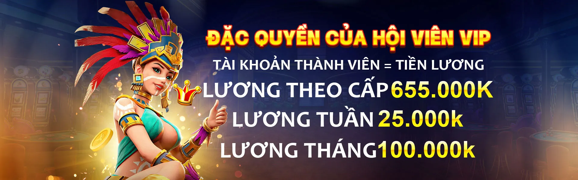 Hình ảnh chính về trò chơi slot vsbet với chủ đề xanh vàng